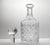 1980s Contemporary Crystal Wine & Spirit Decanter 11 1/4” 30oz, Fan & X Cuts No chips, cracks, or fleabites. Height 11...