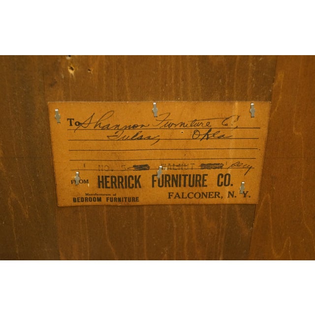 Hendrick Furniture Co. Falconer, Ny Walnut Traditional Chippendale