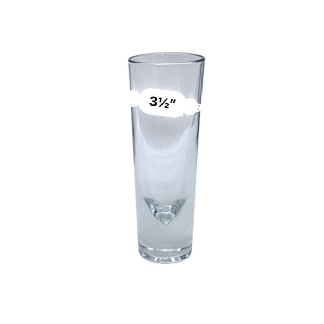 Mid 20th Century Carlo Moretti Italian Brunch Bullet Glasses Clear Crystal Design Set of 4 For Sale - Image 9 of 9