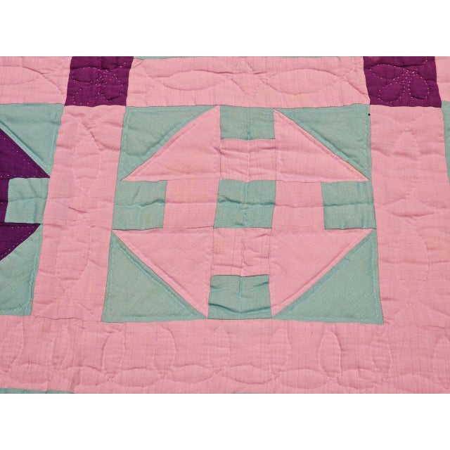 Mid 20th Century American Amish Quilt For Sale - Image 4 of 12