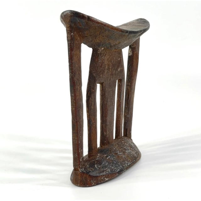 Wood Early 20th Century Wooden Headrest Ethiopia For Sale - Image 7 of 7