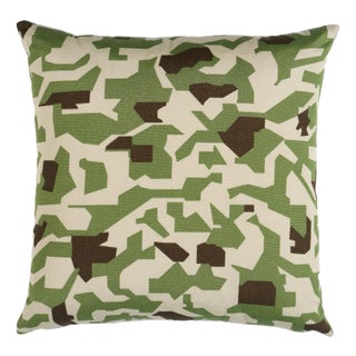 Schumacher Torrey Camo I/O Pillow In Forest For Sale