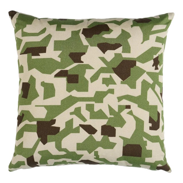 Schumacher Torrey Camo I/O Pillow In Forest For Sale