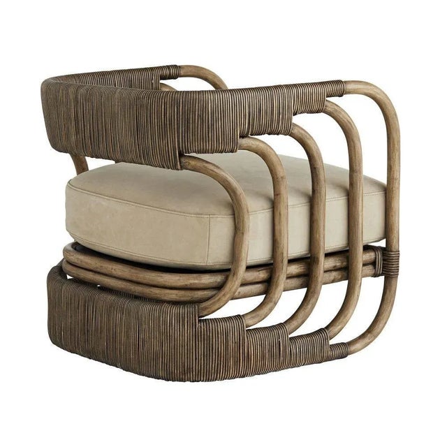 Arteriors Home Hamza Chair, Leather For Sale In Dallas - Image 6 of 10