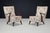 Italian Art Deco Walnut Chairs with Original Upholstery, 1940, Set of 2 For Sale - Image 3 of 15
