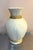 Postmodern Cream/Gold Rope Trompe l'Oeil Large Plaster Vase For Sale - Image 3 of 5