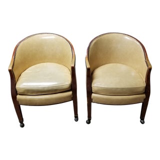 Century Mid Century Club Chairs - a Pair For Sale