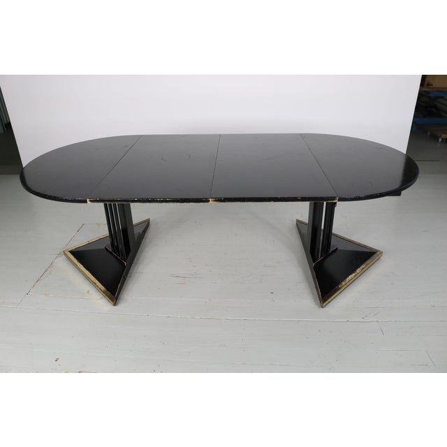 Art Nouveau Round Black Lacquered Table from Thonet, 1920s For Sale - Image 11 of 18