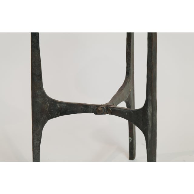 Brutalist 32-Inch Tall Bronze Brutalist Candle Holder, Mid-20th Century For Sale - Image 3 of 16