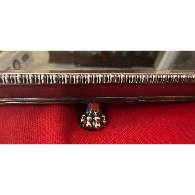 Antique early 19th century George III English old Sheffield plate mirrored plateau or surtout de table by Matthew Boulton,...