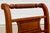 Set of 4 Vintage Federal Style Walnut Dining Chairs With Equestrian Hunt Scene Upholstery For Sale - Image 16 of 18