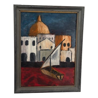 Malte Nyberg Tolf, Southern Motif, 1960s, Oil on Panel, Framed For Sale