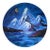 Oksana Babala Night Mountains — Original Oil Painting on Canvas For Sale