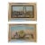 Late 20th Century Set of 2 Reverse Painting on Glass William and Marry and University of New York, Framed For Sale