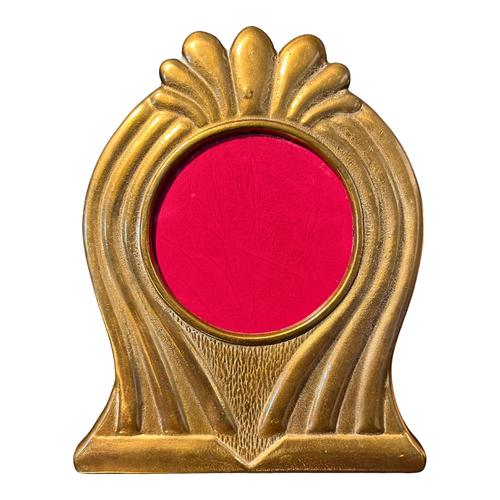 French Art Deco Brass Picture Frame, Circa 1920s For Sale - Image 3 of 3