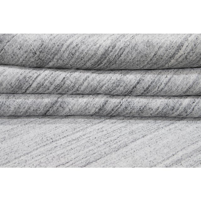 2010s 21st Century Modern Solid Wool Rug For Sale - Image 5 of 13