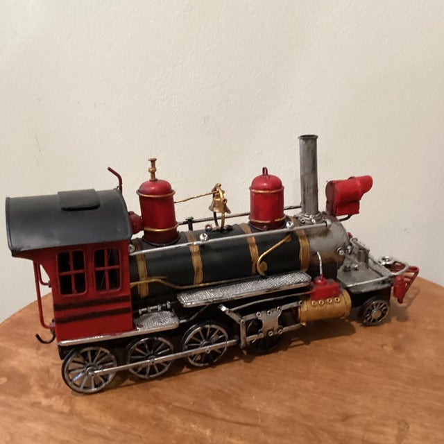 Mid 20th Century Handmade Metal Model Locomotive Decoration For Sale - Image 12 of 12