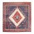 Tribal Vintage Zabihi Collection Square Anatolian Rug - 8'2" x 8'8" For Sale