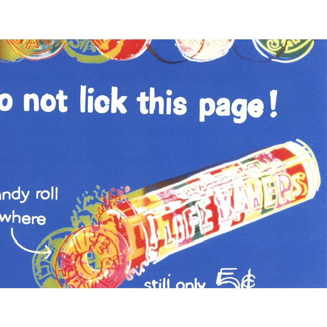 2004 Andy After Warhol Ads: Life Savers Blue Lithograph For Sale - Image 4 of 4