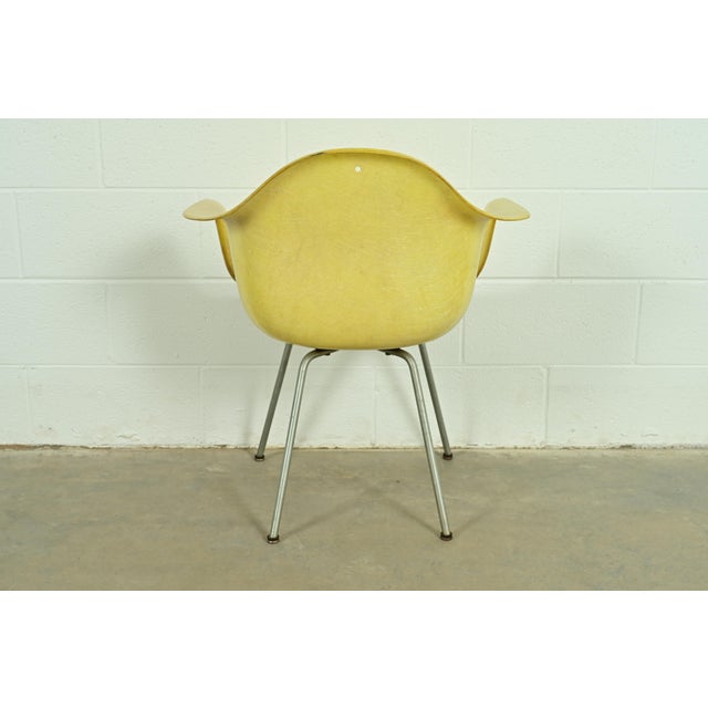 Charles Eames for Herman Miller Mid-Century Modern Yellow Fiberglass Arm Chair, Circa 1950s For Sale - Image 10 of 11