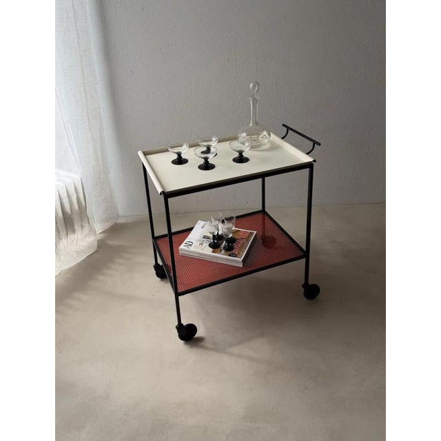 Pilastro Serving Trolley by Tjerk Reijenga, 1960s For Sale - Image 18 of 18