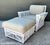 Bielecky Brothers Vintage Rattan Lounge Chair and Ottoman After Bielecky Brothers For Sale - Image 4 of 12