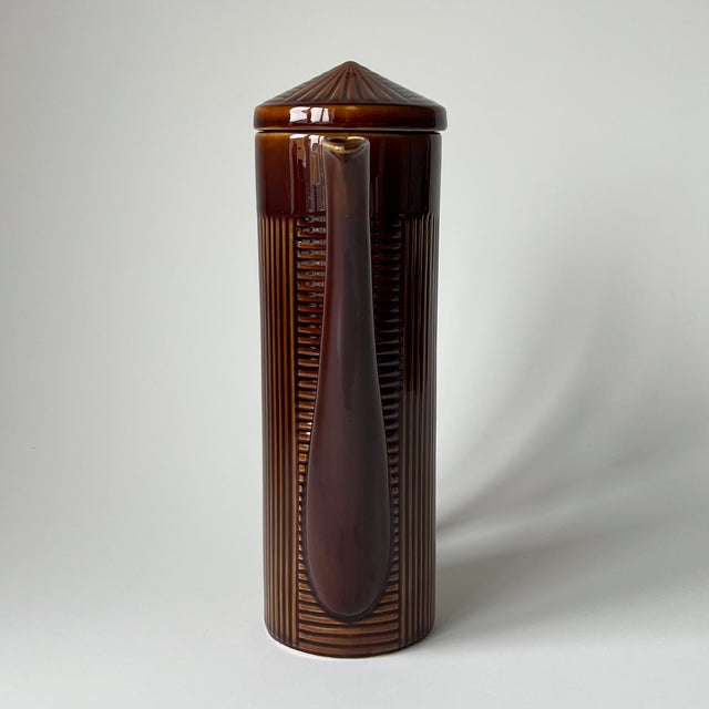 Vintage Tiko Brown Ceramic Coffee Set, 1960s, Set of 13 For Sale - Image 9 of 18
