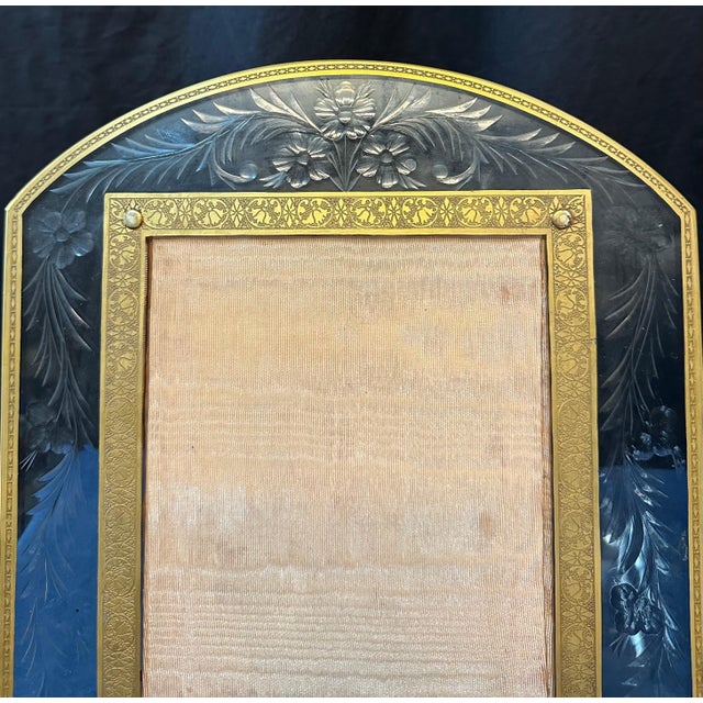 Early 20th Century Outstanding Pair of French Crystal Photo Frames - A Pair For Sale - Image 9 of 11