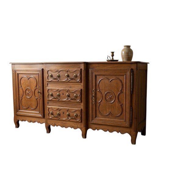 Wood Antique French Credenza, 1870 For Sale - Image 7 of 8