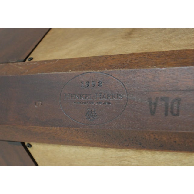 Henkel Harris Ornate Chippendale Mahogany Corner Cabinet For Sale - Image 11 of 12