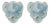Vistosi Style Blue Alabaster Glass Wall Sconces - a Pair For Sale