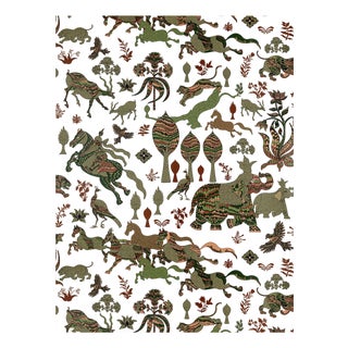 The House of Scalamandré Legends | Wallcovering Wallpaper, Olive Adobe For Sale