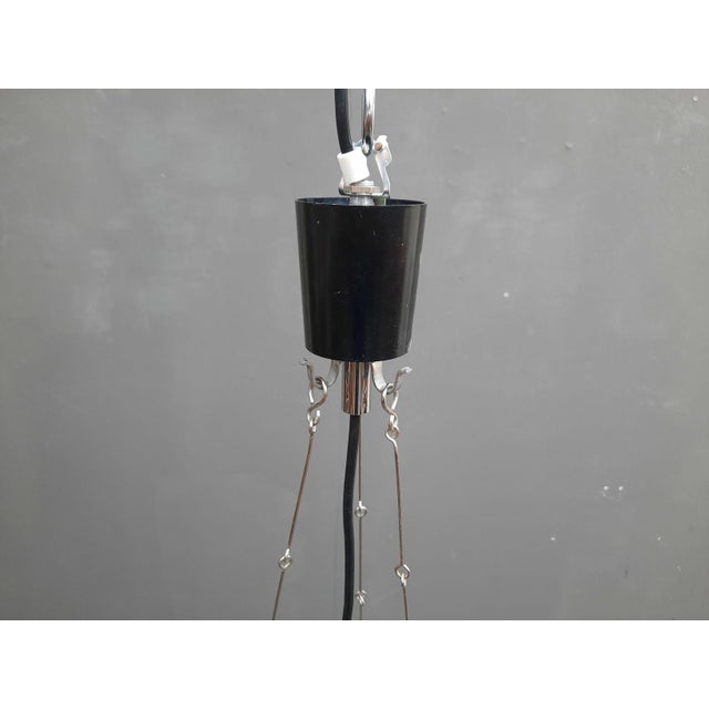 Silver Space Age UFO Hanging Lamp from Limburg, 1970s For Sale - Image 8 of 10
