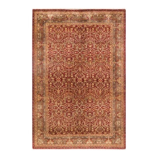 Mogul Hand-Knotted Area Rug - Red, 5' 3" x 7' 10" For Sale