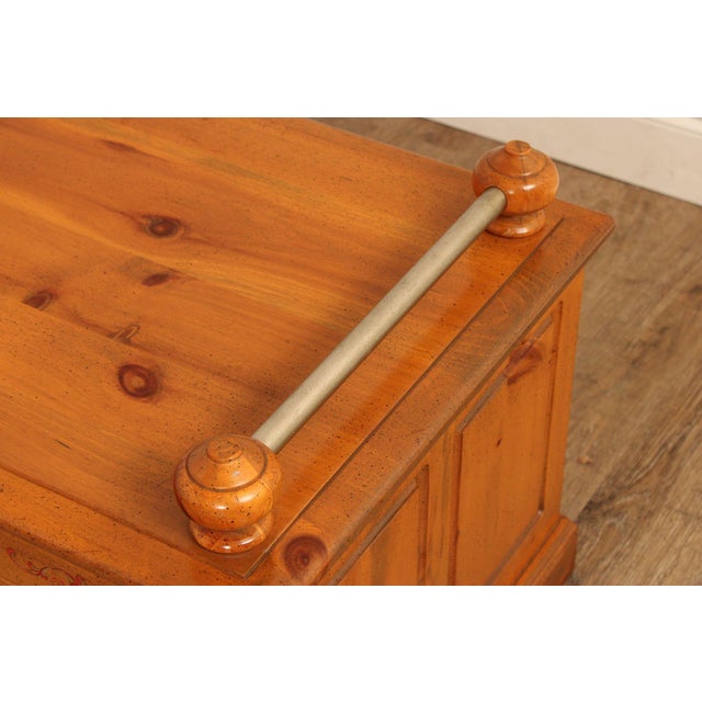 Sugar Hill Furniture Farmhouse Printers Cabinet Style Pine Coffee Table With Drawers For Sale - Image 11 of 12