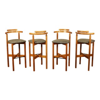 Gangso Mobler Danish Teak Bar Stools - Set of 4 For Sale