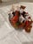 Vintage Russian Khokhloma Hand-Painted Wooden Duck Punch Bowl With 8 Spoons. For Sale - Image 4 of 7