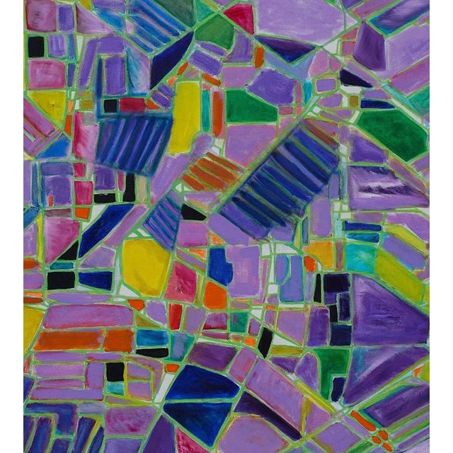 Reticulum - Oil on Canvas by Giorgio Lo Fermo - 1995 1995 For Sale - Image 4 of 5