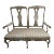 Early 20th Century Swedish Gustavian Grey Painted Settee with Shell & Foliate Carving For Sale
