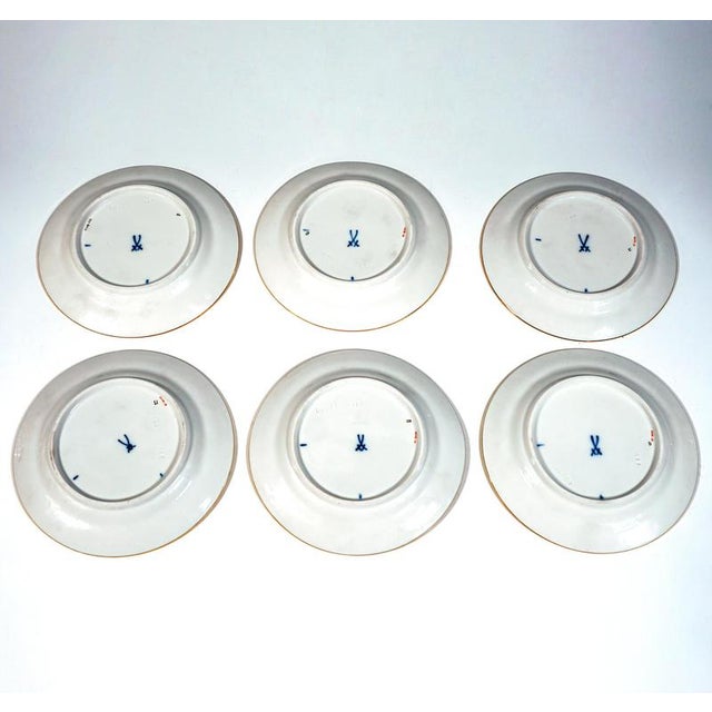 X-Form Mocha Service for 6 in Gilt Bronze with Scattered Flowers from Meissen, 1980s, Set of 21 For Sale - Image 9 of 10