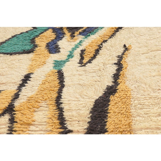 Late 20th Century Vintage Beni Ourain Moroccan Rug, 06'09 X 09'06 For Sale - Image 5 of 10