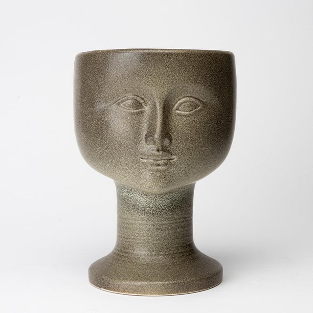 Brown Face Vase by Lisa Larsson for Gustavsberg, Sweden, 1977 For Sale - Image 8 of 8