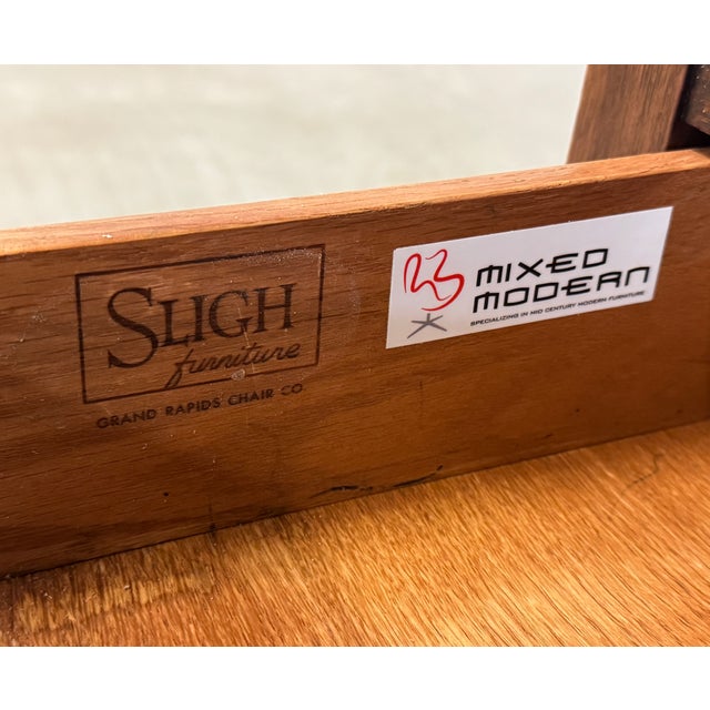 Refinished Walnut Nightstands by Sligh Baker - A Pair For Sale - Image 10 of 10