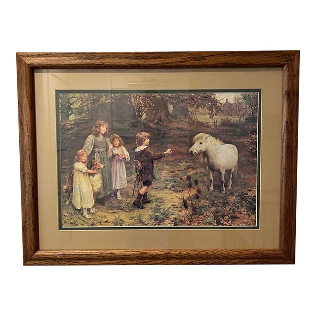 Vintage Arthur J. Elsley “A Tempting Bait” Framed Print For Sale