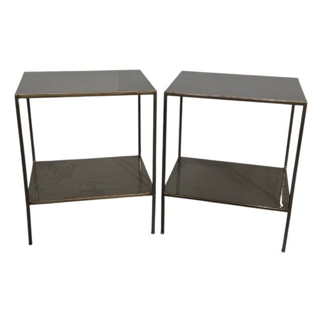 French Bronzed Side Tables, 1930, Set of 2 For Sale