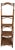 Coastal Boho Arched Rattan and Burnt Bamboo 4-Tier Étagère - 72" H For Sale