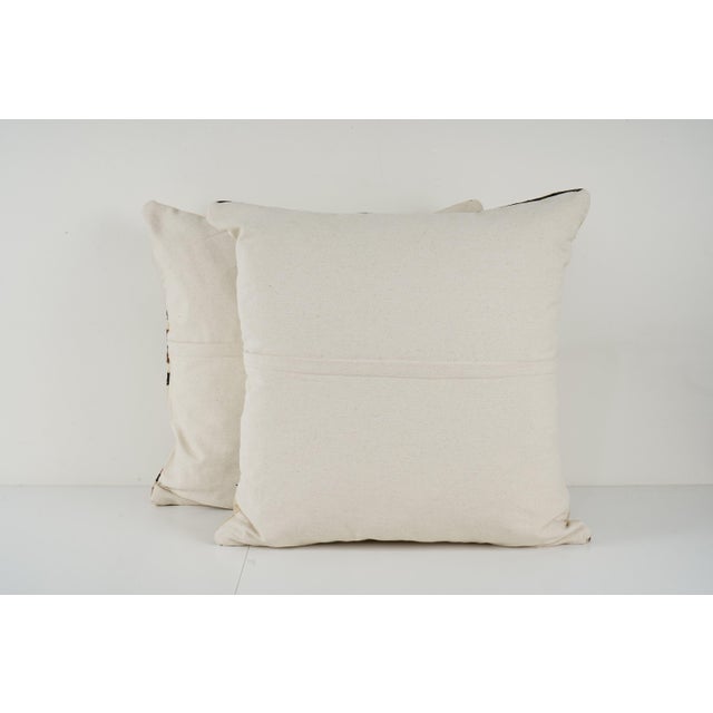 Striped Kilim Pillow Cover - A Pair For Sale - Image 4 of 4