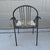 Textile Mid 20th Century Steel and Rush Curved Armchairs Stackable Set of 6 For Sale - Image 7 of 12