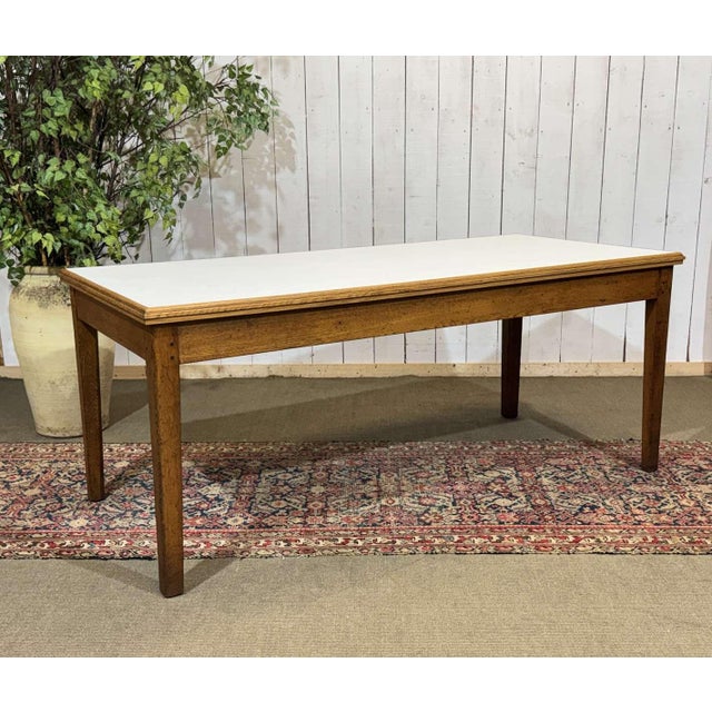 Vintage English Farmhouse Table, 1930s For Sale - Image 3 of 11