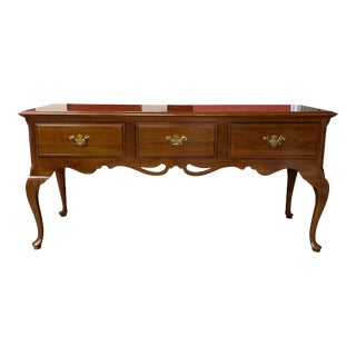 Console Table With 3 Drawers by Davis Cabinet Company For Sale